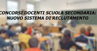 CONCORSI DOCENTI SCUOLA SECONDARIA