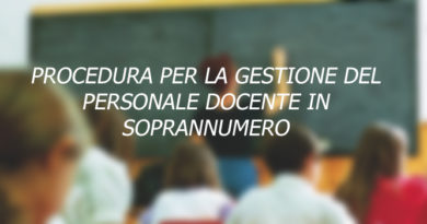 PROCEDURA PER LA GESTIONE