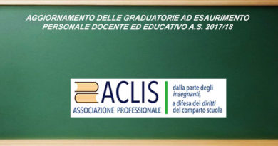 Aggiornamento delle Graduatorie