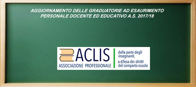 Aggiornamento delle Graduatorie