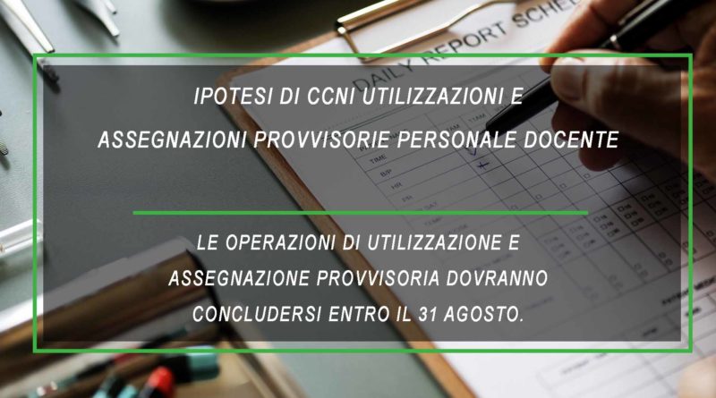 Ipotesi di CCNI Utilizzazioni