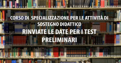 Corso di specializzazione per le attività di sostegno