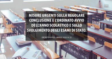 Esami di Stato Conclusione e avvio anno scolastico