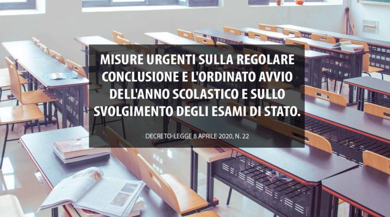 Esami di Stato Conclusione e avvio anno scolastico