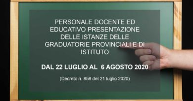 PERSONALE DOCENTE ED EDUCATIVO PRESENTAZIONE DELLE ISTANZE