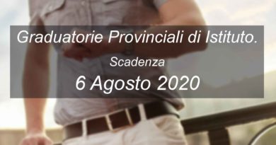 Graduatorie Provinciali di Istituto