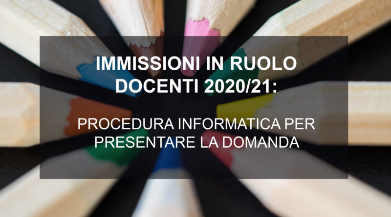 Immissioni in ruolo docenti