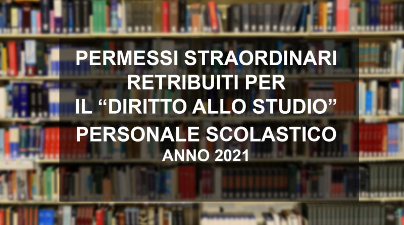 PERMESSI STRAORDINARI RETRIBUITI