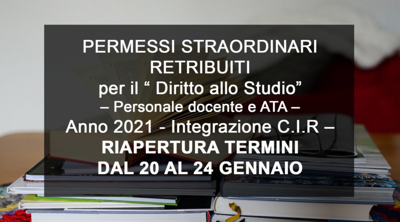 Permessi straordinari retribuiti