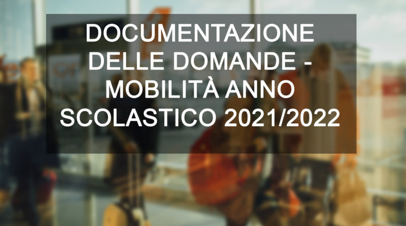 ﻿DOCUMENTAZIONE DELLE DOMANDE