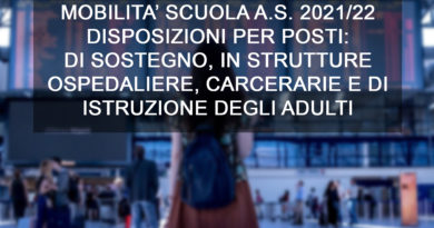 ﻿MOBILITA’ SCUOLA