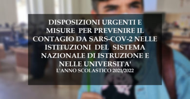 MISURE PER PREVENIRE IL CONTAGIO