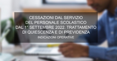 CESSAZIONI DAL SERVIZIO DEL PERSONALE