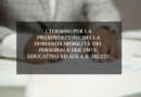 DOMANDA MOBILITÀ