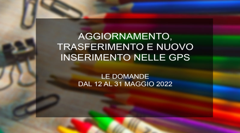 inserimento nelle graduatorie provinciali per le supplenze