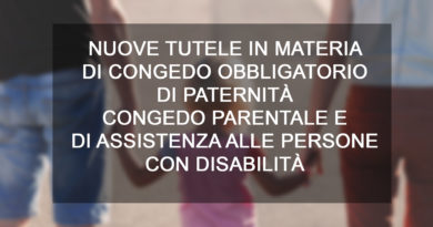 CONGEDO OBBLIGATORIO DI PATERNITÀ CONGEDO PARENTALE