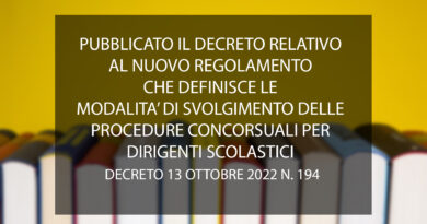 PROCEDURE CONCORSUALI PER DIRIGENTI SCOLASTICI