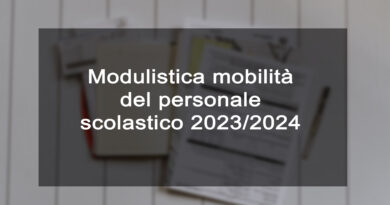 Modulistica mobilità del personale scolastico 2023 2024