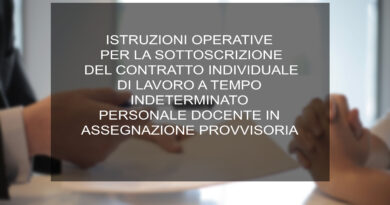 CONTRATTO INDIVIDUALE DI LAVORO A TEMPO INDETERMINATO PERSONALE DOCENTE