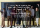 ﻿CESSAZIONI DAL SERVIZIO DEL PERSONALE SCOLASTICO