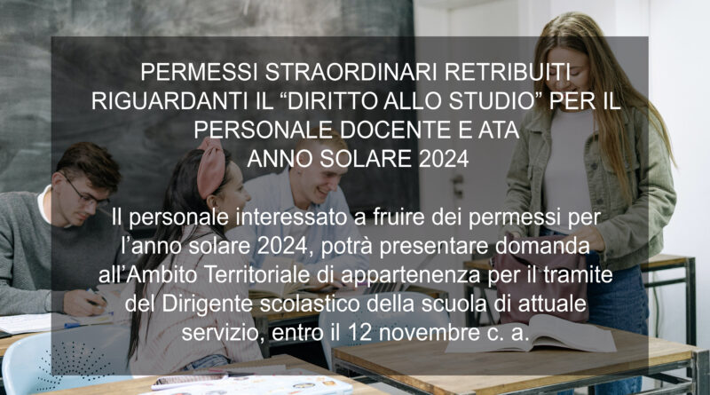 PERMESSI STRAORDINARI RETRIBUITI RIGUARDANTI