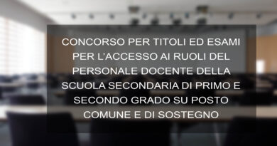 CONCORSO PER TITOLI ED ESAMI