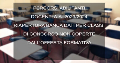 PERCORSI ABILITANTI DOCENTI