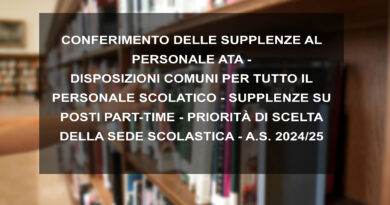 CONFERIMENTO DELLE SUPPLENZE