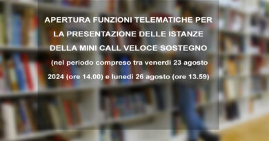 APERTURA FUNZIONI TELEMATICHE