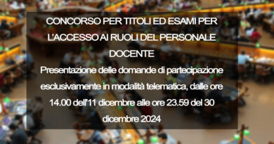 CONCORSO PER TITOLI ED ESAMI