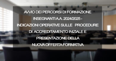 PERCORSI DI FORMAZIONE INSEGNANTI