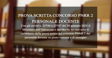 PROVA SCRITTA CONCORSO PNRR 2