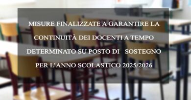 CONTINUITÀ DEI DOCENTI A TEMPO DETERMINATO