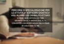 PERCORSI DI SPECIALIZZAZIONE PER LE ATTIVITÀ DI SOSTEGNO