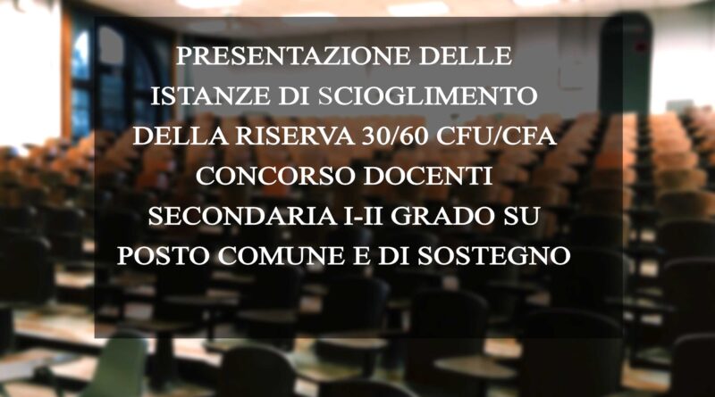 CONCORSO DOCENTI SECONDARIA
