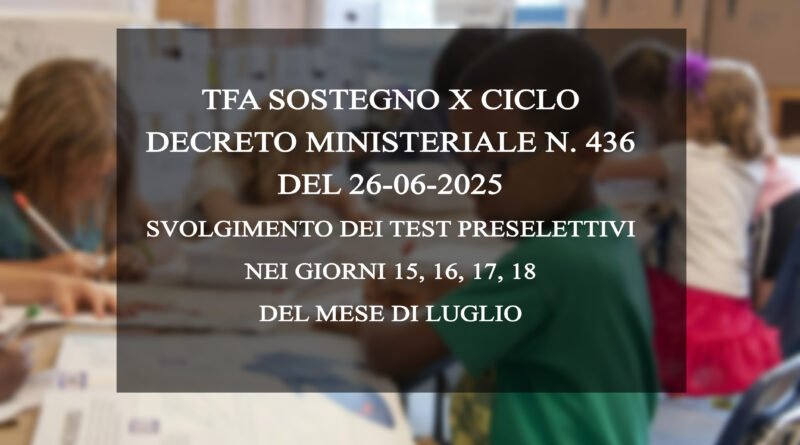 TFA SOSTEGNO