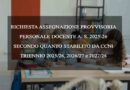 RICHIESTA ASSEGNAZIONE PROVVISORIA PERSONALE DOCENTE A. S. 2025-26