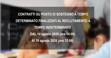 CONTRATTI SU POSTO DI SOSTEGNO