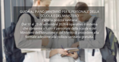 GUIDA AL PIANO SANITARIO PER IL PERSONALE DELLA SCUOLA E DEL MINISTERO PIANO SANITARIO PER IL PERSONALE DELLA SCUOLA E DEL MINISTERO